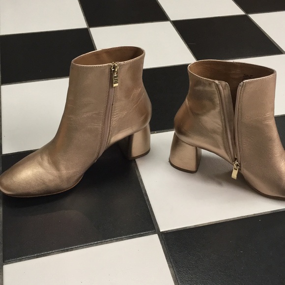 Matiko metallic leather booties - Picture 2 of 8